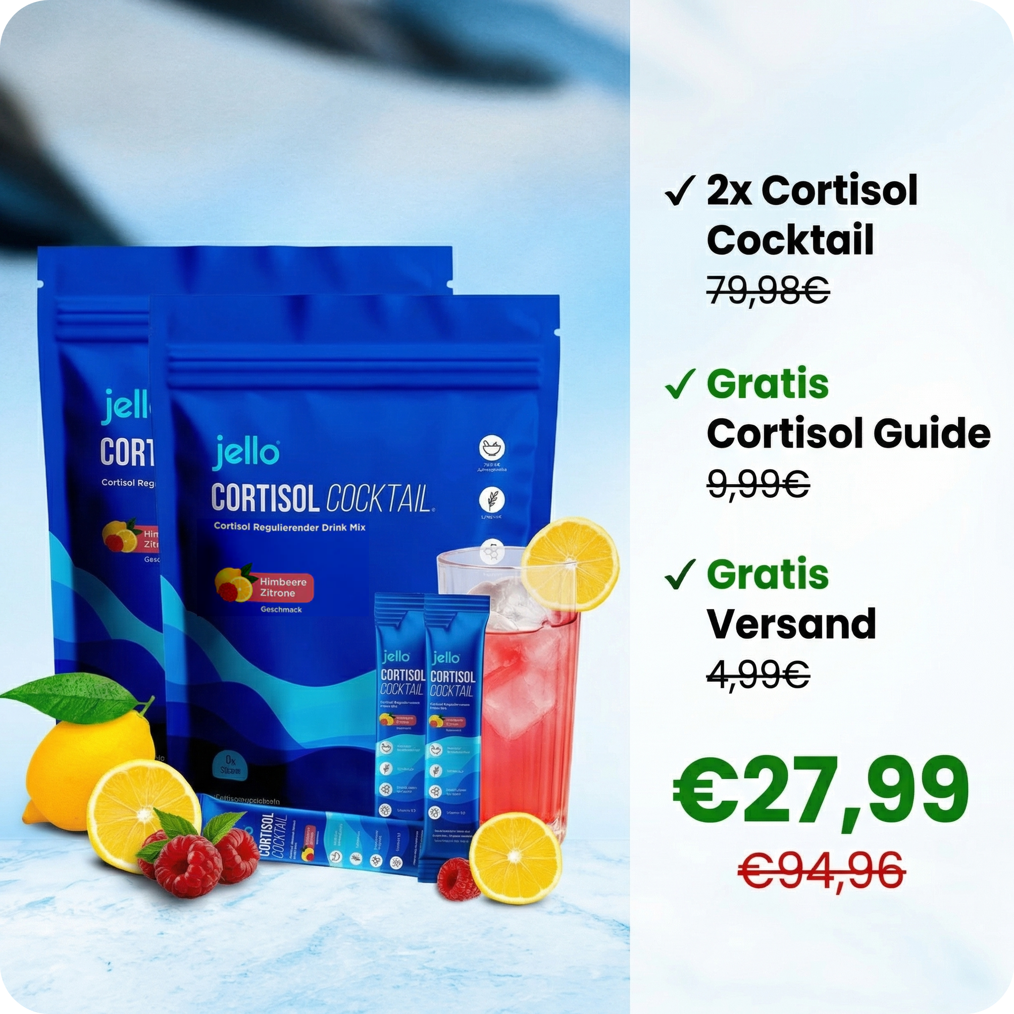März Neukunden-Angebot: +1 Monat Cortisol Cocktail + Gratis Guide & Versand