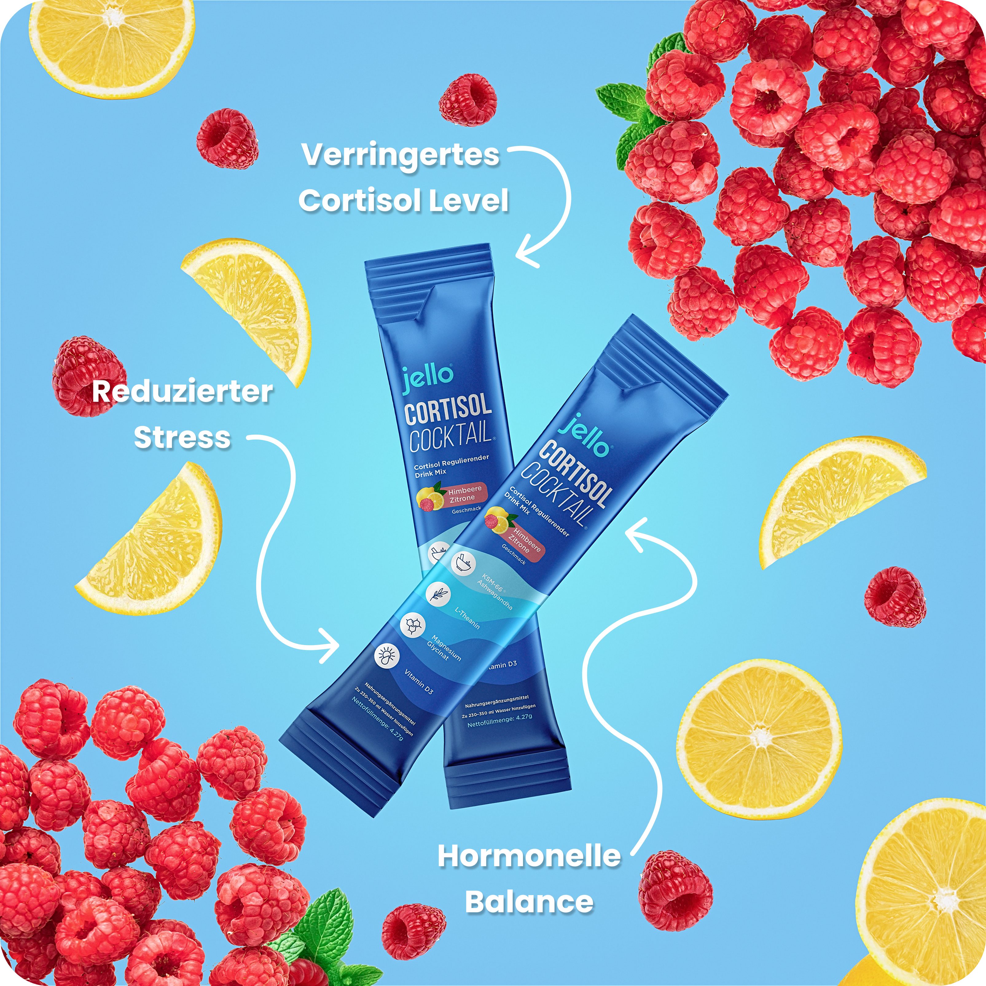 Letztes Angebot: 1 Monat Jello Cortisol Cocktail — nur €19,99 inkl. Gratis Versand